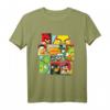 HapKoala Collage Offizielles Merchandise T-Shirt – Buntes Angry Birds Geschenk für Erwachsene