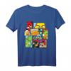 HapKoala Collage Offizielles Merchandise T-Shirt – Buntes Angry Birds Geschenk für Erwachsene