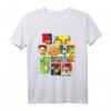 HapKoala Collage Offizielles Merchandise T-Shirt – Buntes Angry Birds Geschenk für Erwachsene