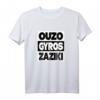 Ouzo Gyros Zaziki Tsatsiki Griechenland Trink Spruch T-Shirt – Lustiges Urlaubsdesign für Griechenland-Fans & Geschenkidee