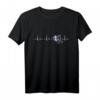 Unisex Herzschlag T-Shirt Griechenland – Lustiges Geschenk für Greece Fans zu Weihnachten & Geburtstag für Damen, Herren & Kinder