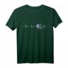 Unisex Herzschlag T-Shirt Griechenland – Lustiges Geschenk für Greece Fans zu Weihnachten & Geburtstag für Damen, Herren & Kinder