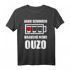 Ouzo Griechenland Schnaps Geschenk T-Shirt – Humorvolles griechisches Motiv als ideales Souvenir oder Geschenk