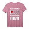 Ouzo Griechenland Schnaps Geschenk T-Shirt – Humorvolles griechisches Motiv als ideales Souvenir oder Geschenk