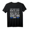 Herren Griechische Frau | Griechin | Griechenland Geschenk T-Shirt mit Spruch & Flagge - Lustiges Geschenk für Männer mit griechischer Partnerin