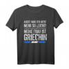 Herren Griechische Frau | Griechin | Griechenland Geschenk T-Shirt mit Spruch & Flagge - Lustiges Geschenk für Männer mit griechischer Partnerin