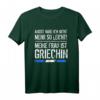 Herren Griechische Frau | Griechin | Griechenland Geschenk T-Shirt mit Spruch & Flagge - Lustiges Geschenk für Männer mit griechischer Partnerin