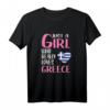 Damen Just A Girl Reisen Griechenland Geschenk - Lustiges Griechenland T-Shirt für Damen & Mädchen
