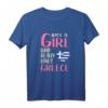 Damen Just A Girl Reisen Griechenland Geschenk - Lustiges Griechenland T-Shirt für Damen & Mädchen