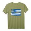 Griechische Flagge Vintage Brush Strokes Retr T-Shirt – Stolz auf Griechenland, perfektes Souvenir & Geschenk für Griechenland-Fans