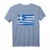 Griechische Flagge Vintage Brush Strokes Retr T-Shirt – Stolz auf Griechenland, perfektes Souvenir & Geschenk für Griechenland-Fans