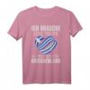 Ich brauche keine Therapie ich muss nur nach Griechenland T-Shirt – Witziges Souvenir für Griechenland-Fans, Urlauber & Liebhaber