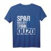 Ouzo Alkohol T-Shirt mit Spruch 'Trink Ouzo spar Wasser' – Lustiges Griechenland Partyshirt für Schnapsliebhaber und Urlauber
