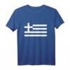 Coole griechische Flagge T-Shirt ohne Rahmen und Hintergrund für Damen und Herren – Perfekt für Sportevents und Nationalstolz