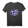 Griechische Flagge in Herzform T-Shirt für Griechenland Fans – Perfekt für Urlaub, Kultur und Stolz