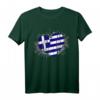 Griechische Flagge in Herzform T-Shirt für Griechenland Fans – Perfekt für Urlaub, Kultur und Stolz
