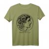 HapKoala T-Shirt mit Antikem Griechenland & Mazedonien Design - Klassisch geschnitten, doppelt genähter Saum