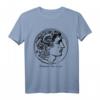 HapKoala T-Shirt mit Antikem Griechenland & Mazedonien Design - Klassisch geschnitten, doppelt genähter Saum