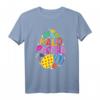 Frohe Ostern Griechenland Kalo Pascha T-Shirt mit bunten Schokoladeneiern – Perfekt für Osterfeiern mit Familie & Freunden