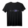 Herzfrequenz Griechenland Flagge EKG Wappen T-Shirt – Perfekt für griechische Fans, Stolze Griechen & Urlaubsliebhaber