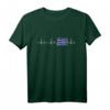 Herzfrequenz Griechenland Flagge EKG Wappen T-Shirt – Perfekt für griechische Fans, Stolze Griechen & Urlaubsliebhaber