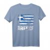 Griechenland Flagge T-Shirt | Vintage Grunge Athen Flag-Tee Geschenk für Urlaub, Flag Day & Fan