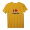 ICH LIEBE PLYMOUTH Stadt in England T-Shirt mit rotem Liebesherz – Klassisch geschnitten, Souvenir für Plymouth Fans