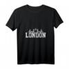Damen London Skyline UK England Union Jack Flagge T-Shirt mit V-Ausschnitt – Stylisches Souvenir oder Geschenk für England-Liebhaber