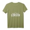 Damen London Skyline UK England Union Jack Flagge T-Shirt mit V-Ausschnitt – Stylisches Souvenir oder Geschenk für England-Liebhaber