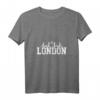 Damen London Skyline UK England Union Jack Flagge T-Shirt mit V-Ausschnitt – Stylisches Souvenir oder Geschenk für England-Liebhaber