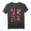 Vintage Union Jack-Flagge T-Shirt im Retro-Look - England, Großbritannien, Punkrock Style