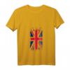 Damen T-Shirt mit Union Jack Flagge - Klassisches UK Design mit V-Ausschnitt, leichtes und stylisches Kleidungsstück für britische Fans