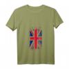 Damen T-Shirt mit Union Jack Flagge - Klassisches UK Design mit V-Ausschnitt, leichtes und stylisches Kleidungsstück für britische Fans