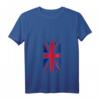 Damen T-Shirt mit Union Jack Flagge - Klassisches UK Design mit V-Ausschnitt, leichtes und stylisches Kleidungsstück für britische Fans