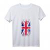 Damen T-Shirt mit Union Jack Flagge - Klassisches UK Design mit V-Ausschnitt, leichtes und stylisches Kleidungsstück für britische Fans