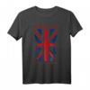 Union Jack Flagge T-Shirt - Klassisch geschnitten, doppelt genähter Saum, perfekt für Großbritannien Fans & Souvenir-Liebhaber