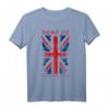 Union Jack Flagge T-Shirt - Klassisch geschnitten, doppelt genähter Saum, perfekt für Großbritannien Fans & Souvenir-Liebhaber