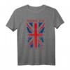 Union Jack Flagge T-Shirt - Klassisch geschnitten, doppelt genähter Saum, perfekt für Großbritannien Fans & Souvenir-Liebhaber