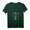 Damen London T-Shirt mit Big Ben, Piccadilly Circus & Union Jack - Vintage Großbritannien Design mit V-Ausschnitt