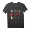 Peace Love Guinea Pigs - Lustiges Meerschweinchen T-Shirt für Kinder, Damen & Herren als Geschenk & Tierzubehör