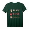 Peace Love Guinea Pigs - Lustiges Meerschweinchen T-Shirt für Kinder, Damen & Herren als Geschenk & Tierzubehör