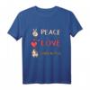 Peace Love Guinea Pigs - Lustiges Meerschweinchen T-Shirt für Kinder, Damen & Herren als Geschenk & Tierzubehör