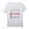 Peace Love Guinea Pigs - Lustiges Meerschweinchen T-Shirt für Kinder, Damen & Herren als Geschenk & Tierzubehör