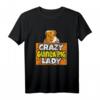 Crazy 40Geburtstag Lady T-Shirt - Perfektes Pet Lover Geschenk für Frauen mit klassischem Schnitt