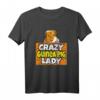 Crazy 40Geburtstag Lady T-Shirt - Perfektes Pet Lover Geschenk für Frauen mit klassischem Schnitt