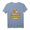 Crazy 40Geburtstag Lady T-Shirt - Perfektes Pet Lover Geschenk für Frauen mit klassischem Schnitt