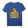 Crazy 40Geburtstag Lady T-Shirt - Perfektes Pet Lover Geschenk für Frauen mit klassischem Schnitt