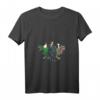Damen Meerschweinchen reitet Rex Dinosaurier Geburtstag Kinder T-Shirt mit V-Ausschnitt - Lustiges Tierliebhaber Geschenk für Kinder und Tierärzte