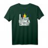 Krone mit Aufschrift 'I Love Guinea Conakry' T-Shirt – Stolzes Kleidungsstück für Guinea Conakry Fans und Unterstützer
