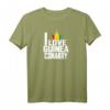 Krone mit Aufschrift 'I Love Guinea Conakry' T-Shirt – Stolzes Kleidungsstück für Guinea Conakry Fans und Unterstützer